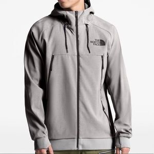 North face men’s gray Tekno hoodie full zip
